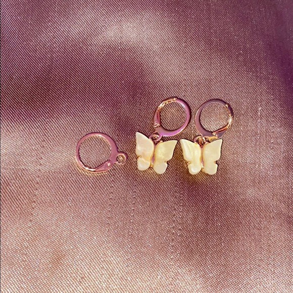 Urban Outfitters Jewelry - Yellow butterfly earrings